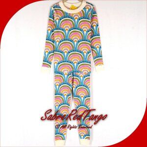 NWT Hanna Andersson Organic Long Johns Pajamas Dr Seuss Places You'll Go 140 10